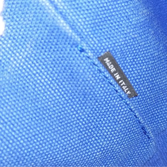 Auth Prada Canapa Blue Tote Bag - Picture 5 of 13